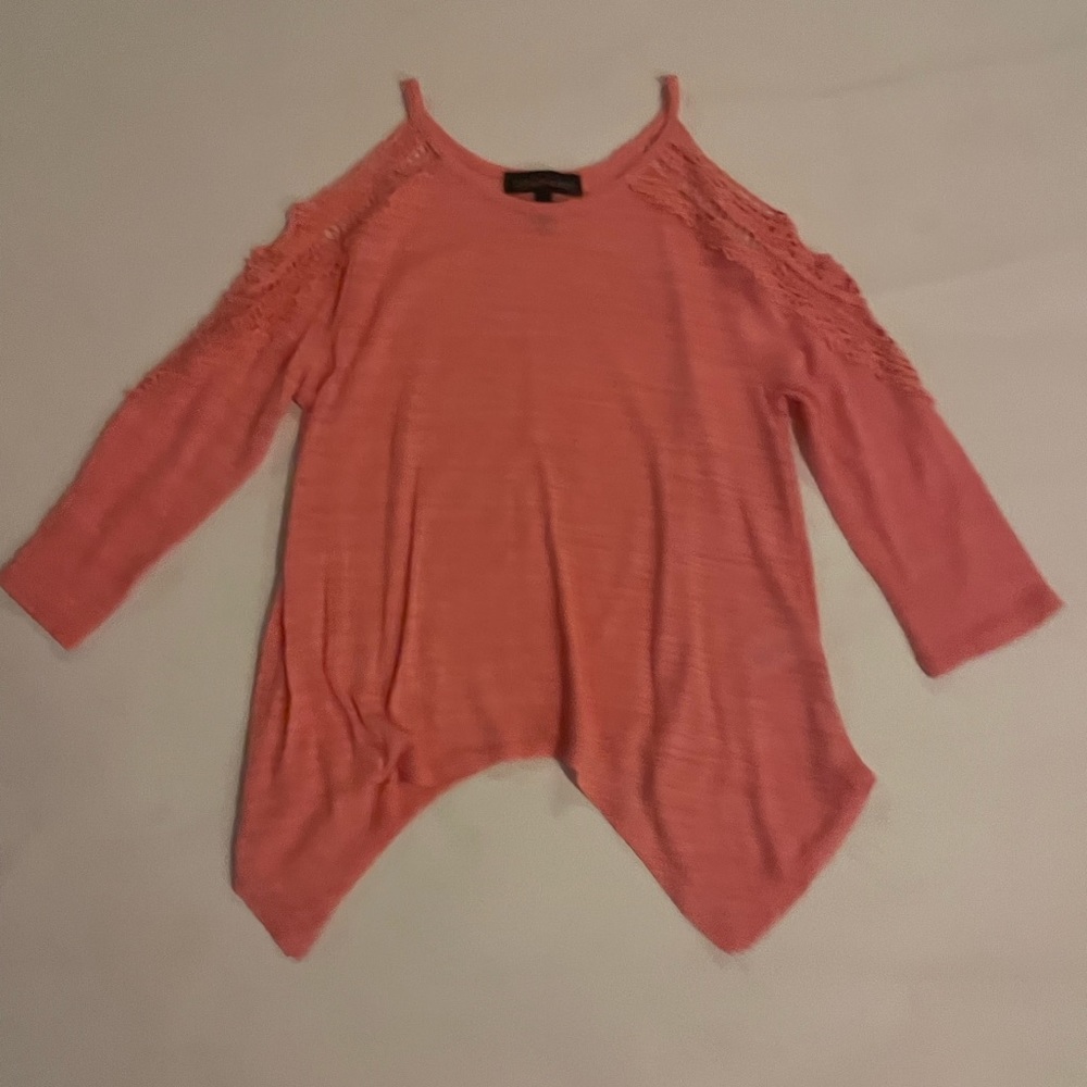 Girls loose pink summer shirt